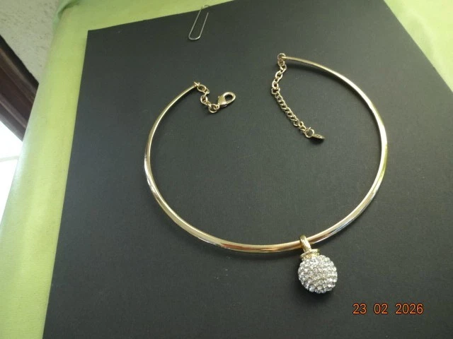 Collier Ras-de-cou Torque Vintage Biche De Bere – Années 80, Métal Martelé Argenté