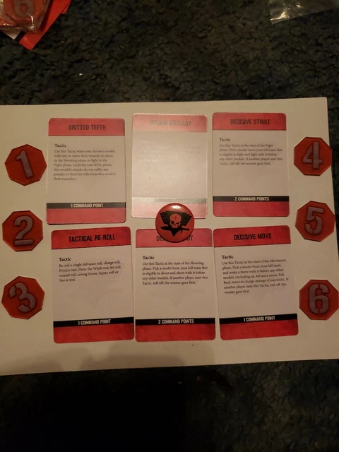 KILL TEAM CAMPAIN Arena Objective Counters Tactics Cards Button KILL TEAM CAMPAIN Arena Objective Counters Tactics Cards Button