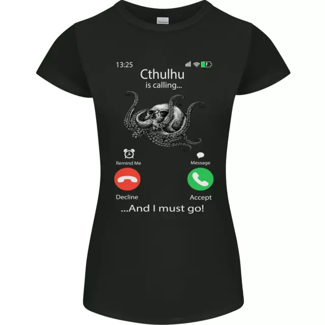 Cthulhu Is Calling T-shirt donna Petite Cut divertente Kraken