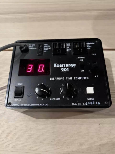 Computadora KEARSARGE 201 Cuarto Oscuro Ampliación del Tiempo En muy buen estado con Caja Fotografía Vintage