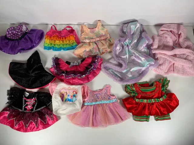 Build A Bear Workshop Clothing Bundle 10x Pieces All In Good Condition