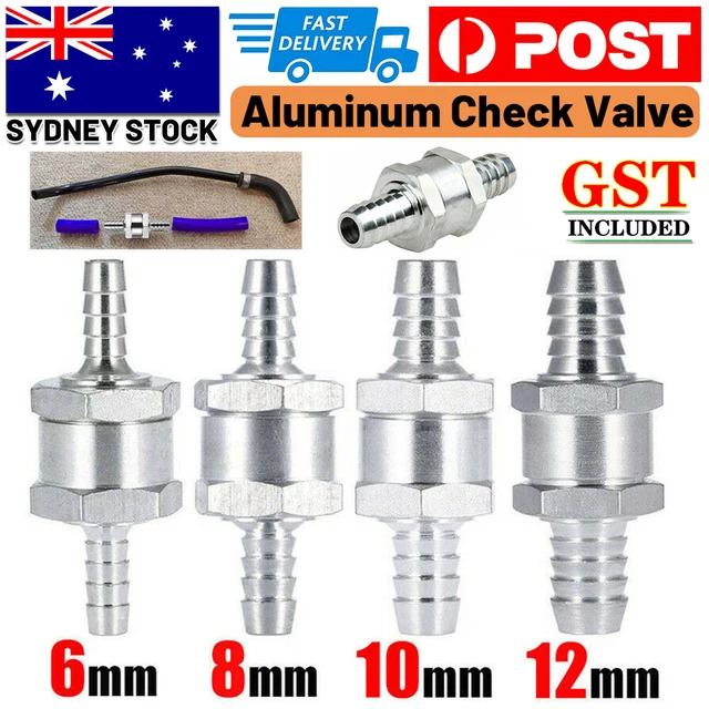 10mm (3/8”) Aluminum One-Way Non-Return Check Valve – For Fuel, Diesel, Water, & Marine Use 12 thumbnail image