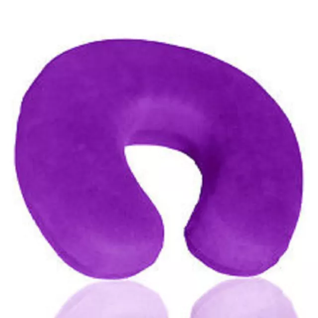 Super Soft Purple U Shape Memory Foam Travel Pillow Neck Head Support Cushion 3