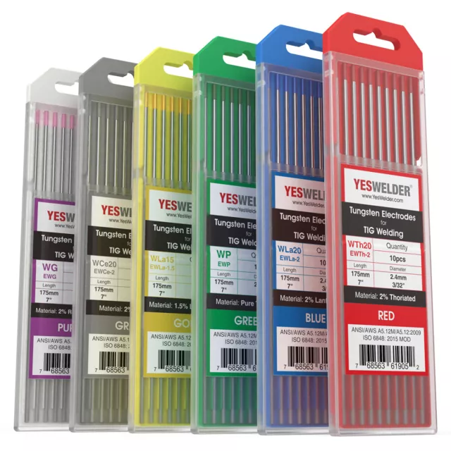 Jinssirey Elettrodi Di Tungsteno Per Saldatura TIG Diam.3/32", Con - Foto 4