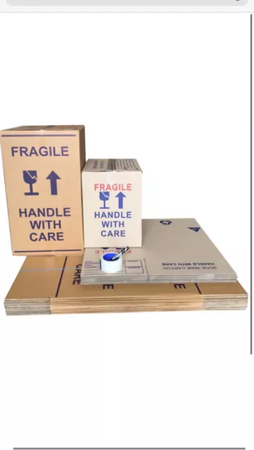 15 Moving Boxes Cardboard Removalist Package 2 Sizes.