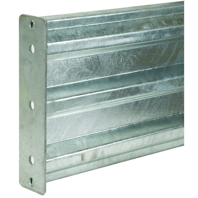 GRAINGER APPROVED 5JEX4 Guard Rail,3 Ribbed Bolt on,L 116In