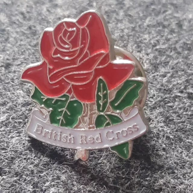 British Red Cross Vintage Enamel Pin Badge  Ex Condition