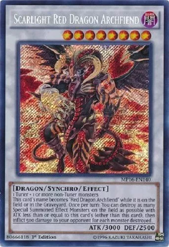 *** Scarlight Red Dragon Archfiend *** 1St Edition Secret Rare Mp16-En103 Yugioh