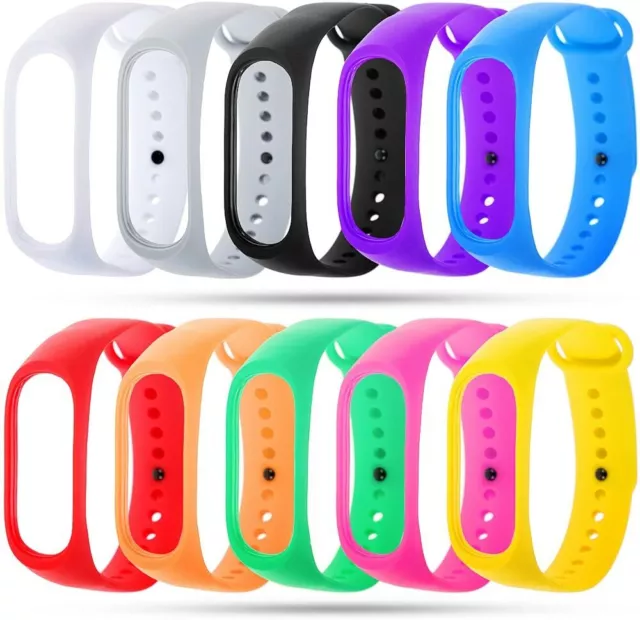 Cinturino Tpu Gomma Colorato Per Bracciale Smart Watch Xiaomi Mi Band 3 / 4 / 5