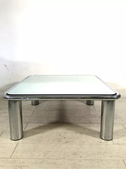 TAVOLO BASSO CROMATO SPECCHIO Sesann MOD. 621 DESIGN G. Frattini Cassina 1970 3