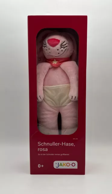 Jako-o Schnuller Hase in rosa - Stofftier Kuscheltier - HABA - Schnullerhalter