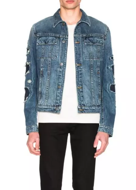 HELMUT LANG Chaqueta De Mezclilla Mr 87 Destroy Jacket Azul Talla XS G10HM403