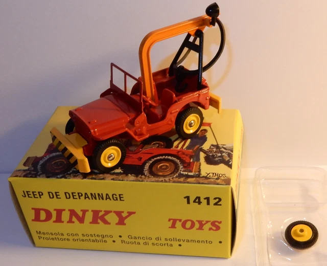 Dinky toys 1412 Jeep de dépannage + Boite d'origine Made in