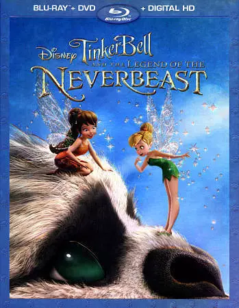 ⭐ Disney Tinker Bell and the Legend of the NeverBeast Blu-ray/DVD, 2-Disc Set