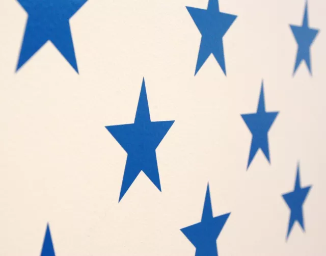 Cool Star Vinyl Wall Art Decals/Stickers - Various Colours & Sizes