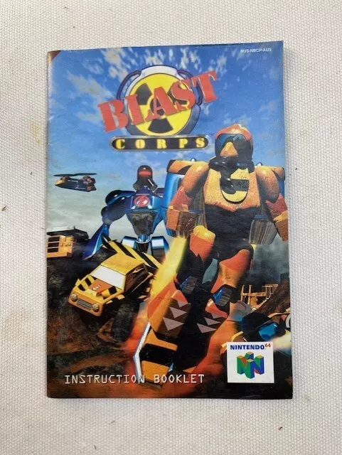 Blast Corps Manual - Nintendo 64