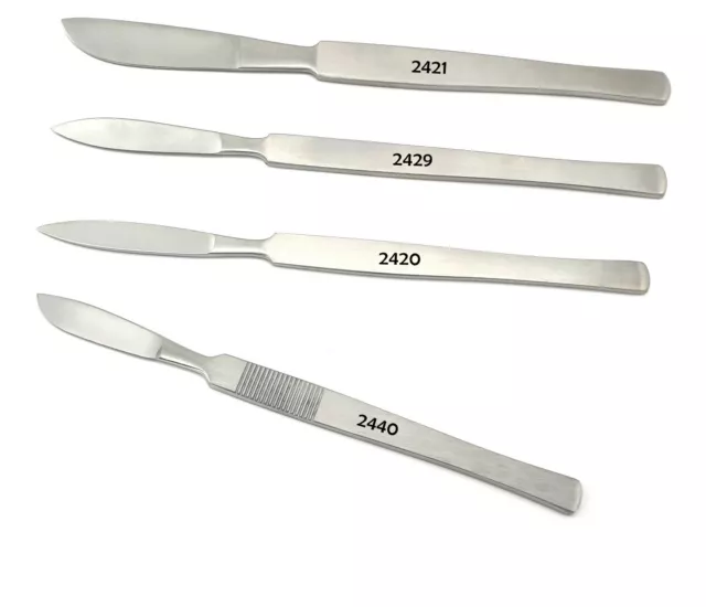 Hornhautschaber/Messer – Metallspatel - Edelstahl - sterilisierbar