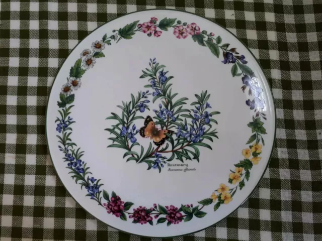 Royal Worcester Herbs Cake / Gateaux Plate ~ Rosemary ~ English Fine Bone China