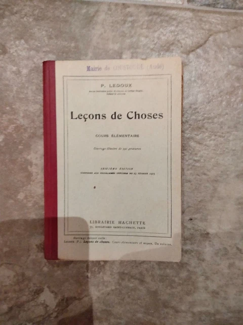Leçons de choses - Cours élémentaire - Marcel Orieux