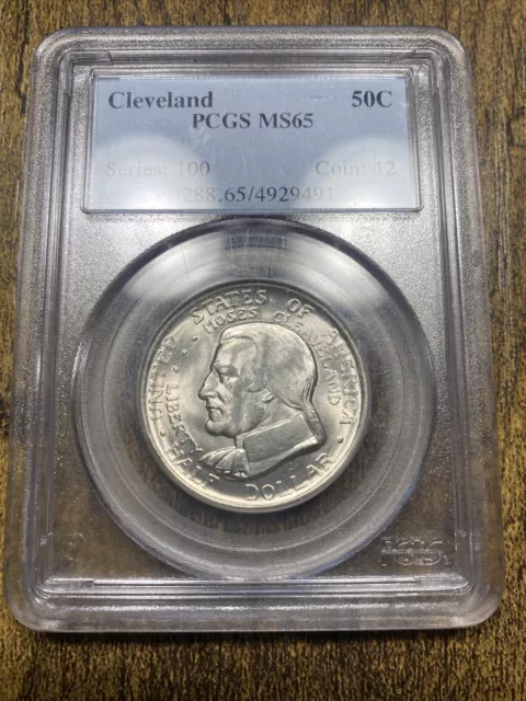 (L29) 1936 PCGS MS65 Cleveland Silver Commemorative Half Dollar 50c