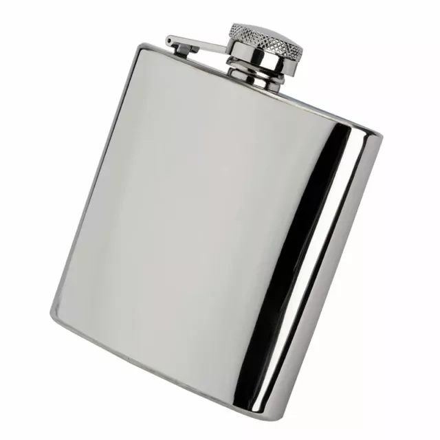 8 oz Stainless Steel Pocket Hip Flask Drink Whiskey Vodka Case Holder Gift