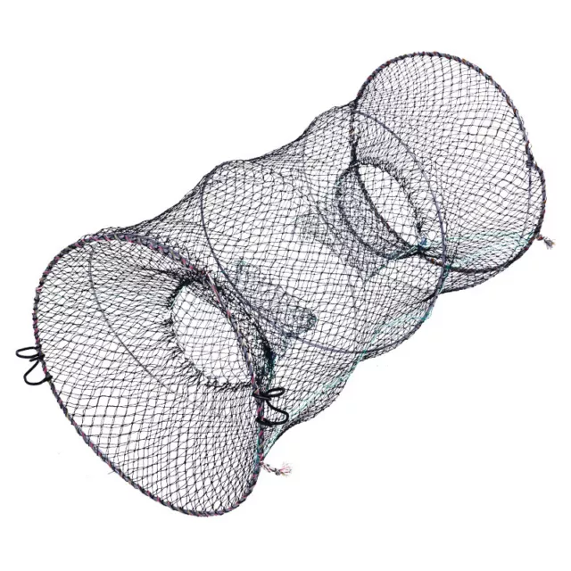 Crabes Piège Appât Lobster Écrevisses Pêche Filet Maille Portable Crevette Cage