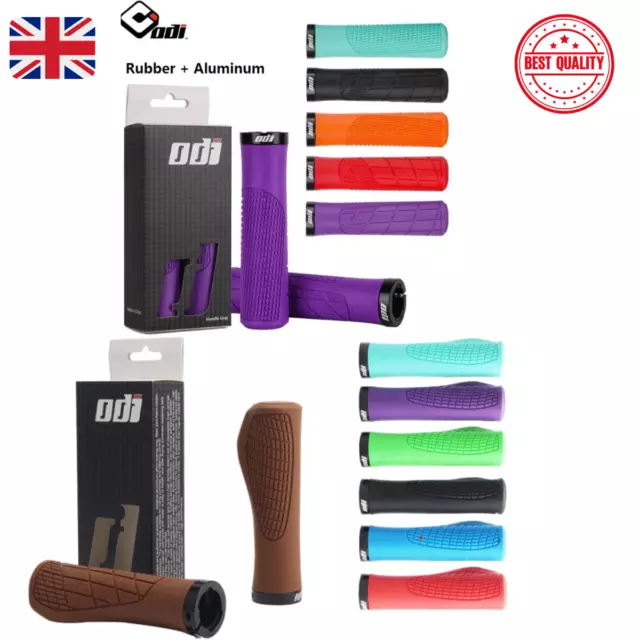 ODI Rubber Lock On Handlebar Grips ODI Bicycle MTB E-Bike Shock Proof Anti-Slip