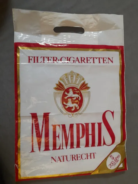 Werbesack Sackerl Tüte Werbung Reklame Zigaretten Memphis 200 Jahre 1784-1984