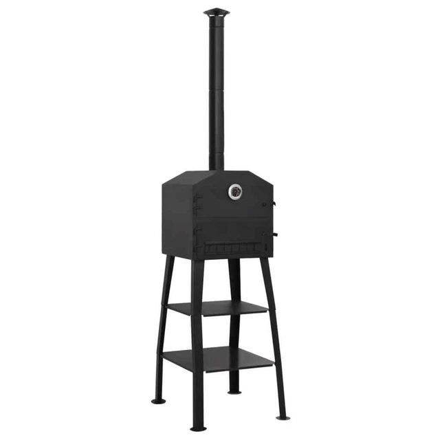 Outdoor Pizzaofen Holzkohle mit 2 Schamottesteinen Ofen Grillofen vidaXL