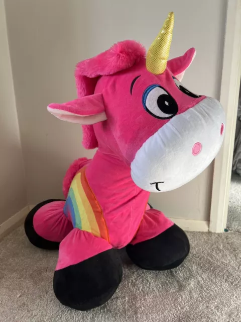 Inflate-A-Mals - Inflatable Plush Unicorn Ride-On