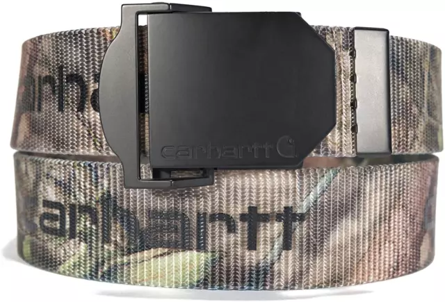 Carhartt Mossy Oak Signature Webbing Belt Camo Mens Casual Outdoor Belt Size M