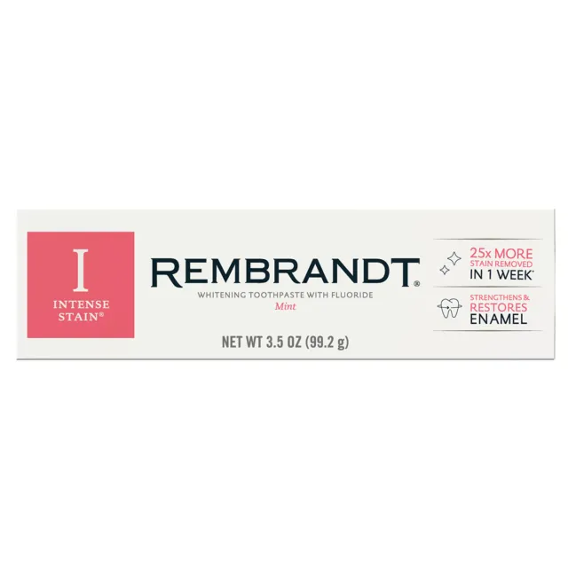 REMBRANDT Intense Stain Toothpaste 99.2 g 3.5 OZ New Improved Whitening
