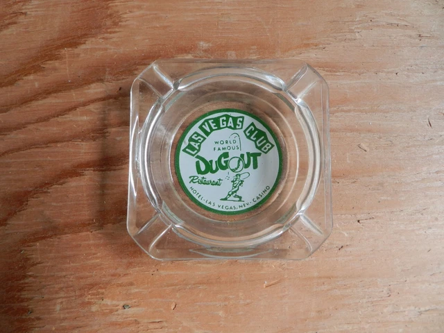 #373 Vintage downtown Las Vegas ashtray from Las Vegas club Dugout restaurant