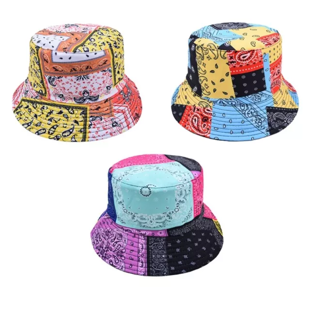 Fashion Cotton Made Bucket Hat with Pattern Fisherman Hat Color Contrast