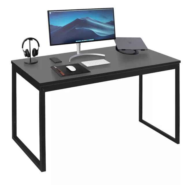 47" Computer Table PC Laptop Desk Wood Study Home Writing Desk Furniture Black