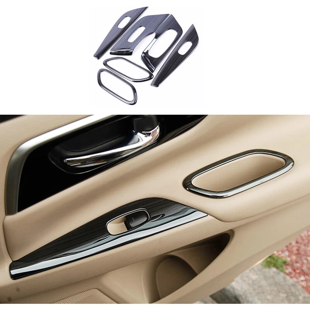 6X Black Titanium Window lift  switch cover trim FOR Nissan Altima 2013-18
