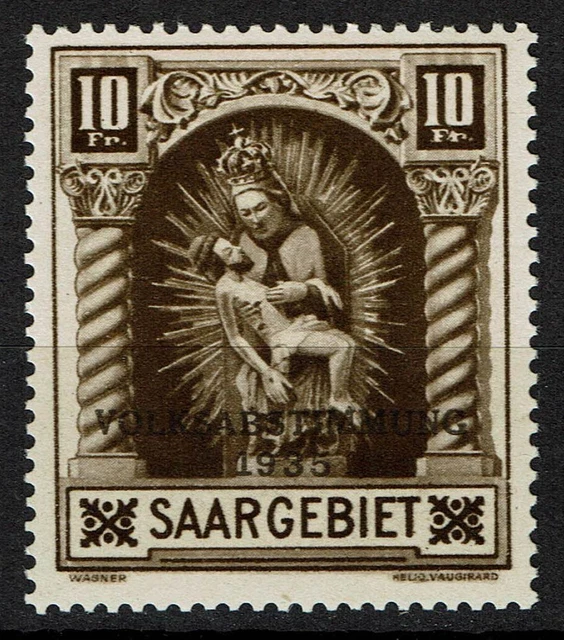 Saargebiet 194 I postfrisch, Kurzbefund Geigle BPP, Mi. 250,-