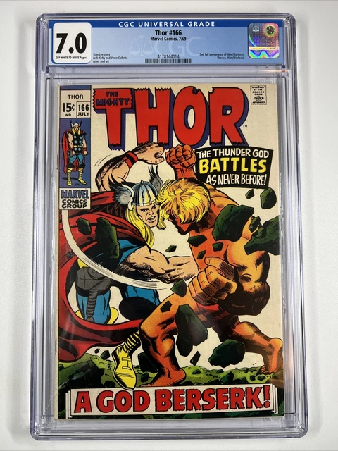 Thor #166 (1969) CGC 7.0 | 2nd Him, Adam Warlock Vs. Thor | Marvel Comics