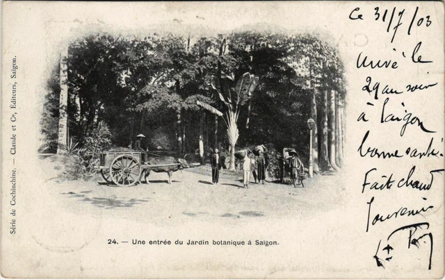 CPA AK VIETNAM COCHINCHINE Saïgon Entrée du Jardin botanique (61460)