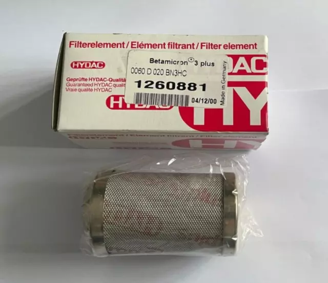 HYDAC 1260881 (0060 D 020 BN3HC) Filter Element.