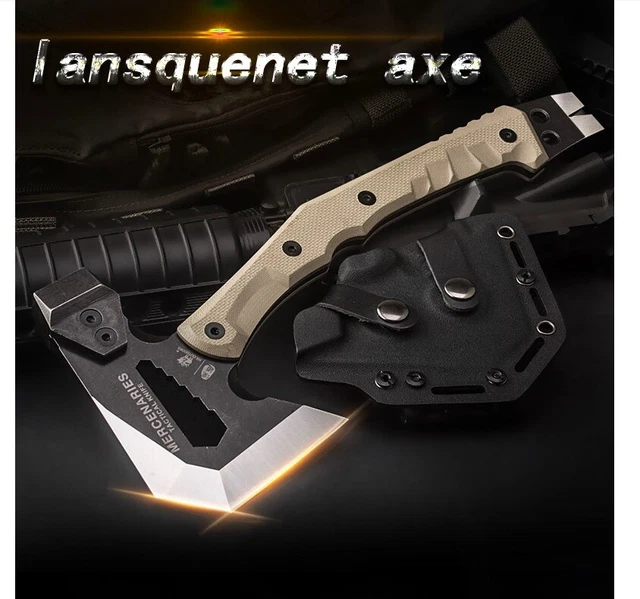 Camping Survival Axe Multifunction Army Military Emergency Fire Tactical Combat