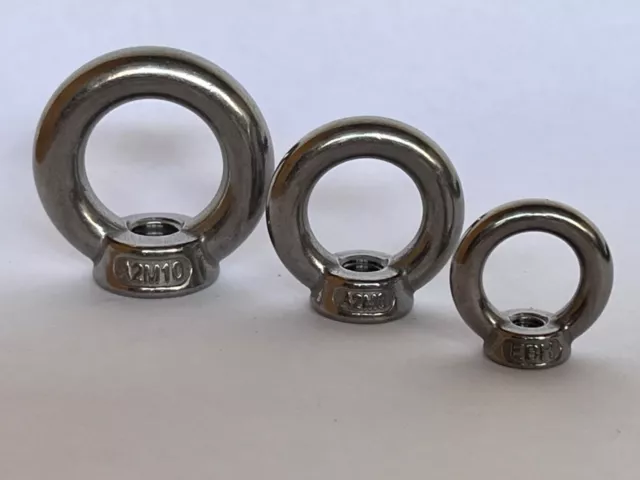 Ringmutter Öse Ring Mutter V2A Edelstahl DIN 582 M6 M8 M10 M12 M16