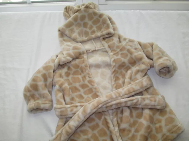 Baby robe bath time coverup giraffe size 0 -9 months HB