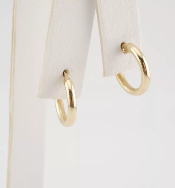 Beautiful Pair of Arpas 14K Gold Hoop Earrings