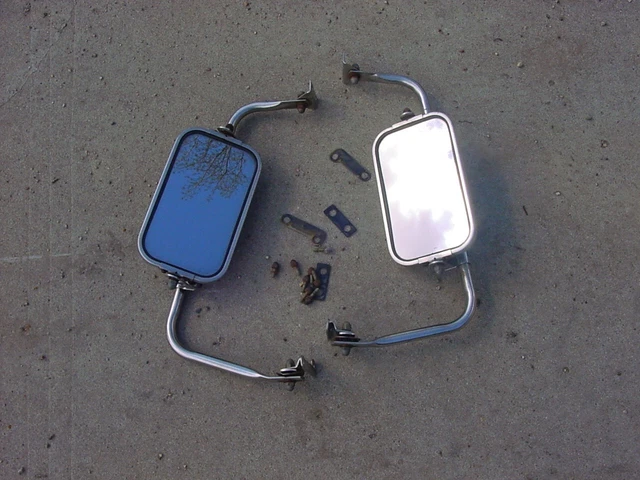 Ford Dodge Chevy GMC Truck West Coast Mirrors Stainless Trailer Pair