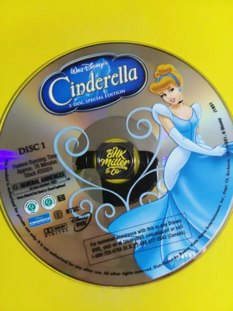 Cinderella  DVD - DISC SHOWN ONLY