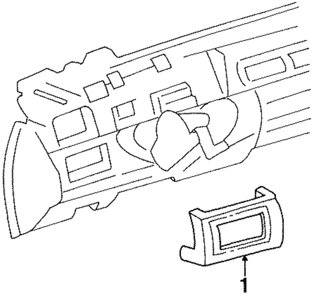 Genuine GM Radio Bezel 25669271