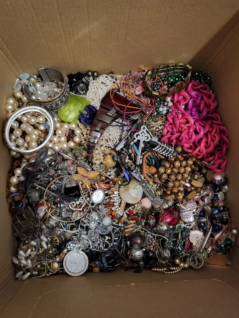 3KG Mixed Jewellery Bundle Creative Potential Unique Finds Hidden Gems Re-Sale