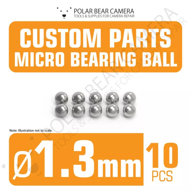 1.3mm Steel Balls for Camera Lenses Aperture Click Ring Repair [10 PCs] UK STOCK