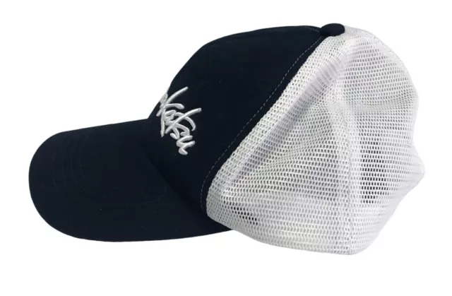 Gamakatsu Trucker Hat Cap Fishing Hook Mesh Snapback Navy and White Made in PRC 2